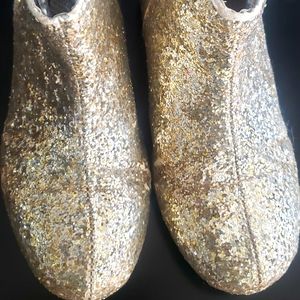 Kids Boots Gold glitter size 1